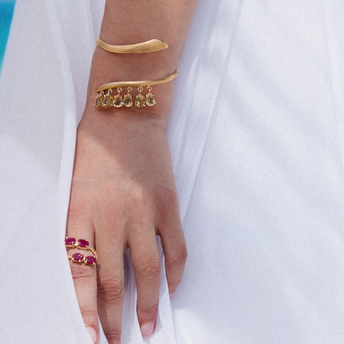 Citrine Chandelier Bangle