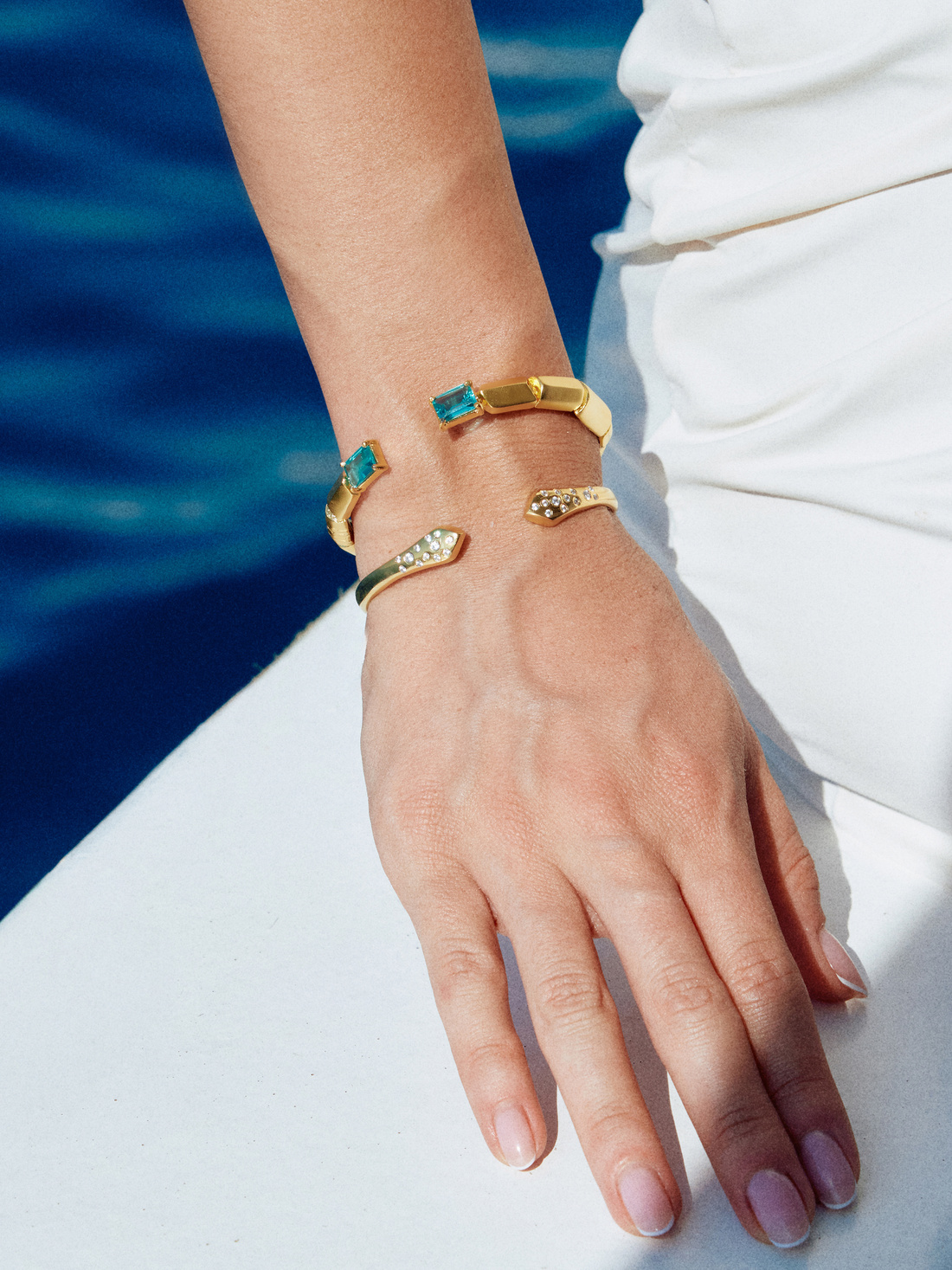 Aqua Gleam Bangle