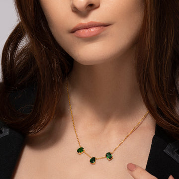 Minimal Emerald Necklace